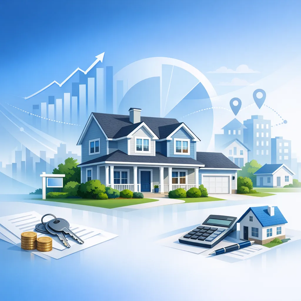 Residential mortgage illustration