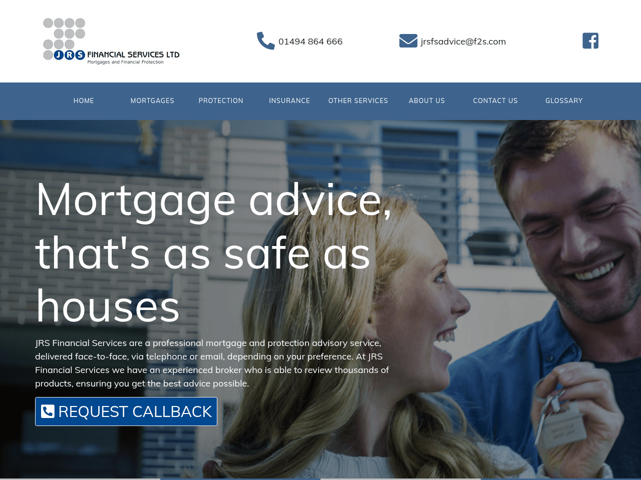 JRS Financial Services website preview