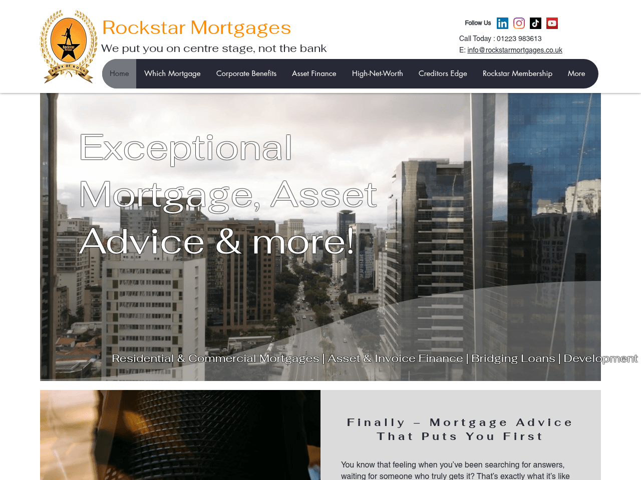 Rockstar Mortgages website preview