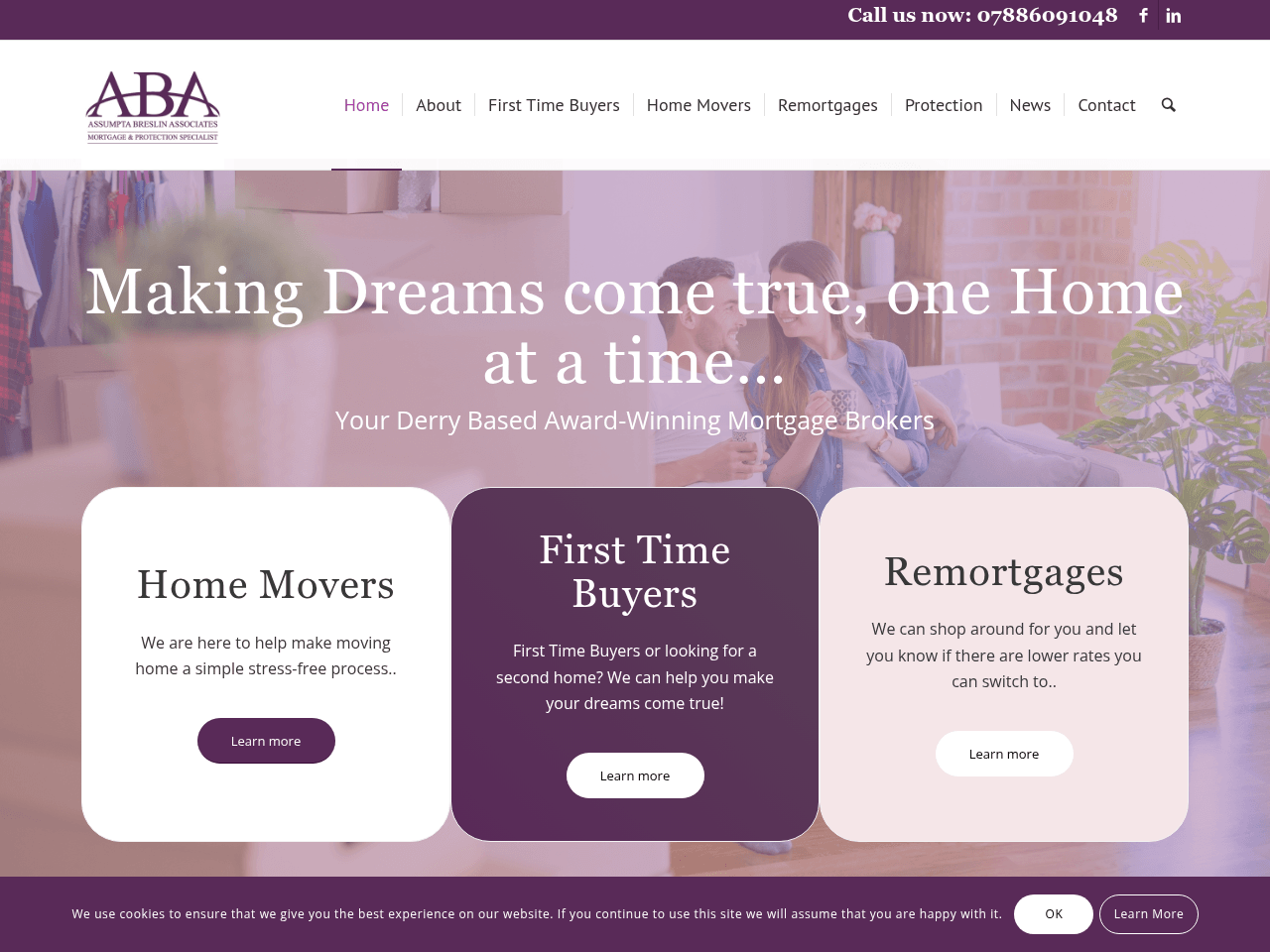Assumpta Breslin Mortgages website preview