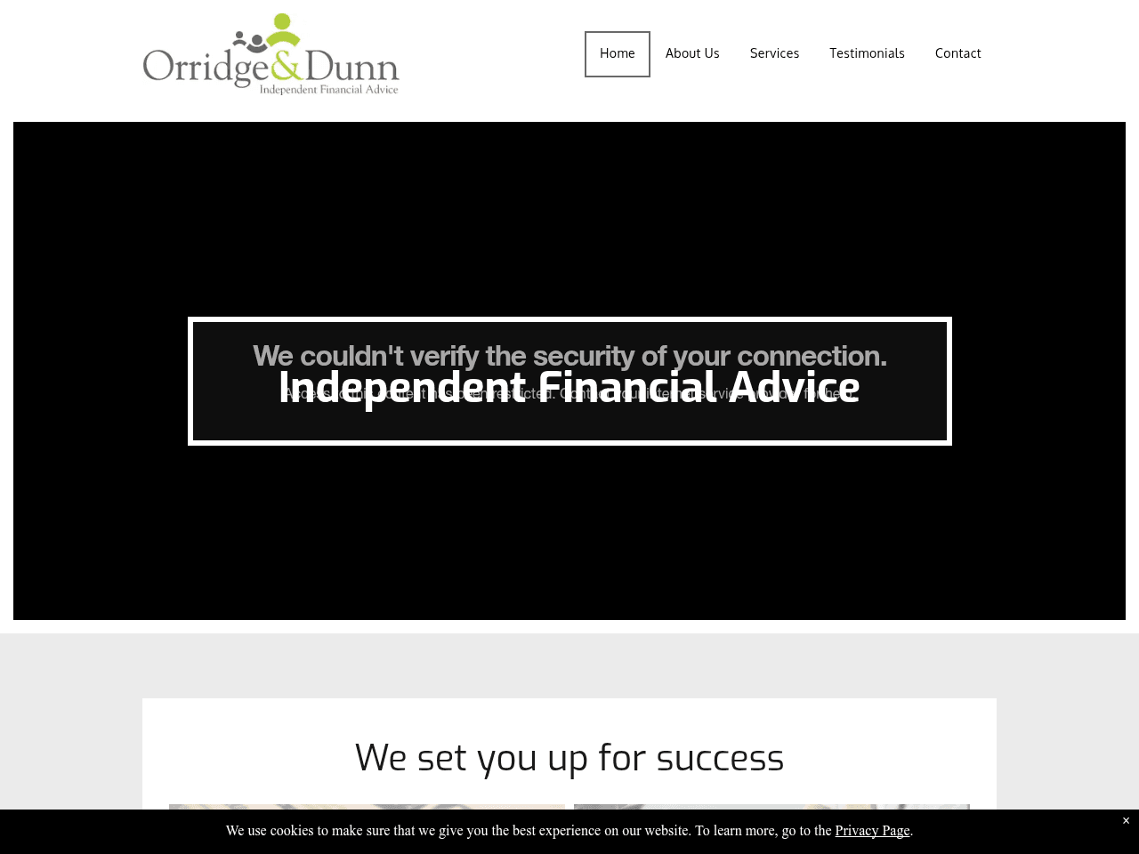 Independent Financial Advice website preview