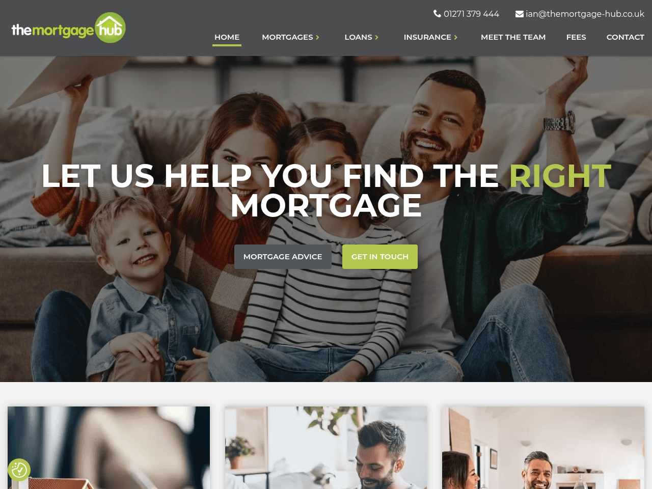 The Mortgage Hub website preview