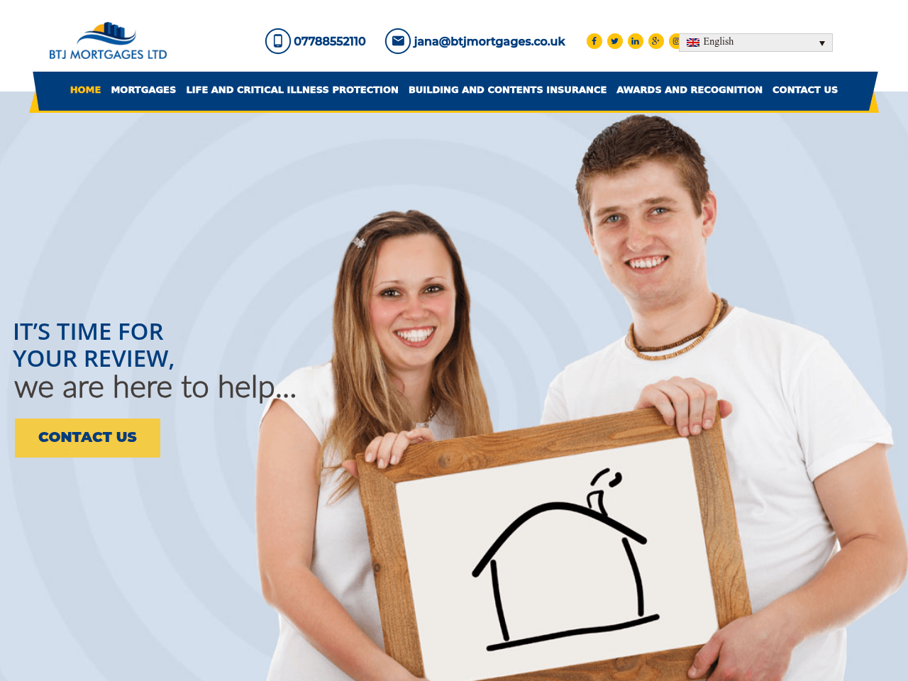 BTJ Mortgages website preview