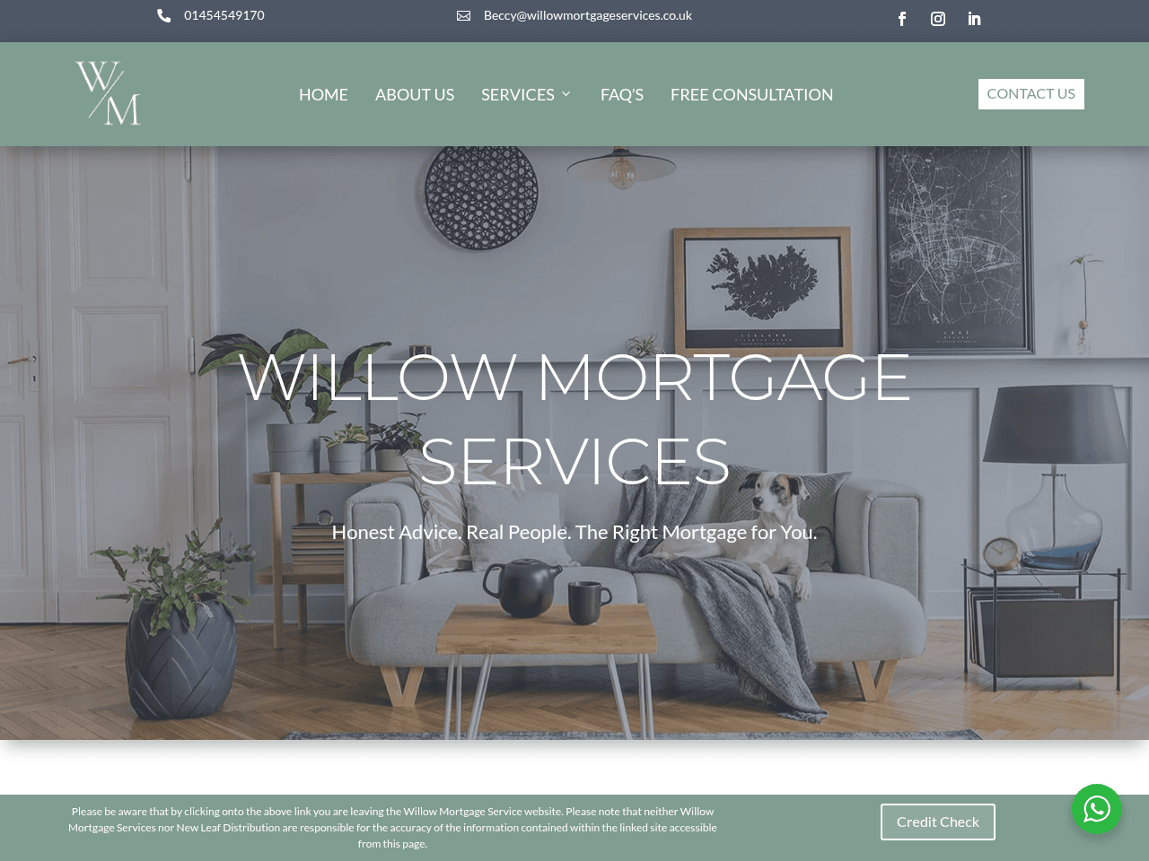 Willow Mortgage Services website preview