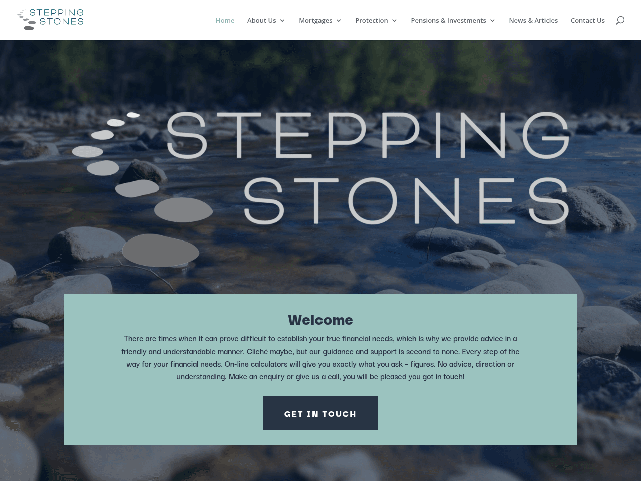 Stepping Stones Financial Planning website preview