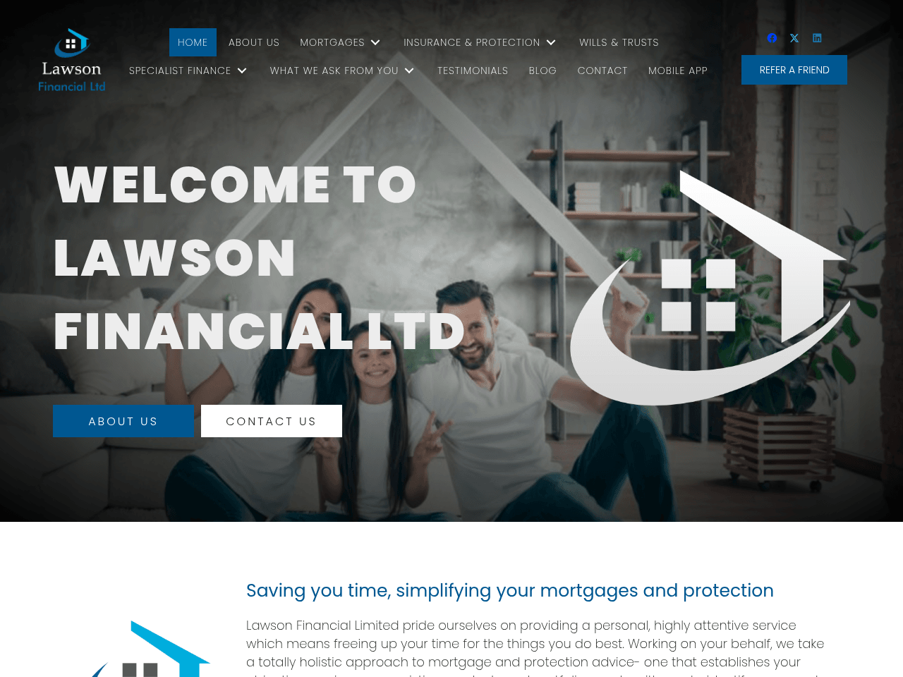 Lawson Financial Ltd website preview