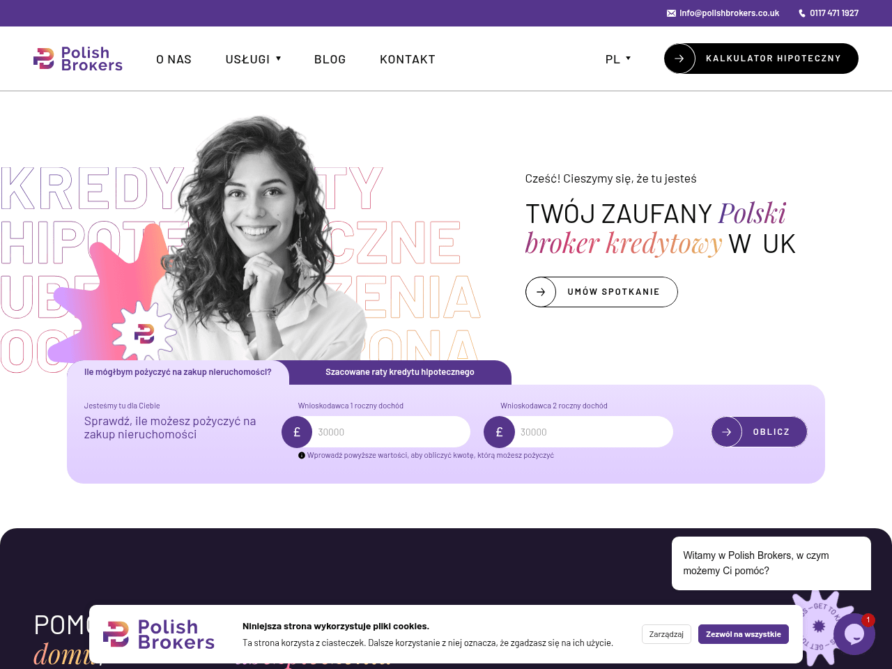 Polish Brokers website preview