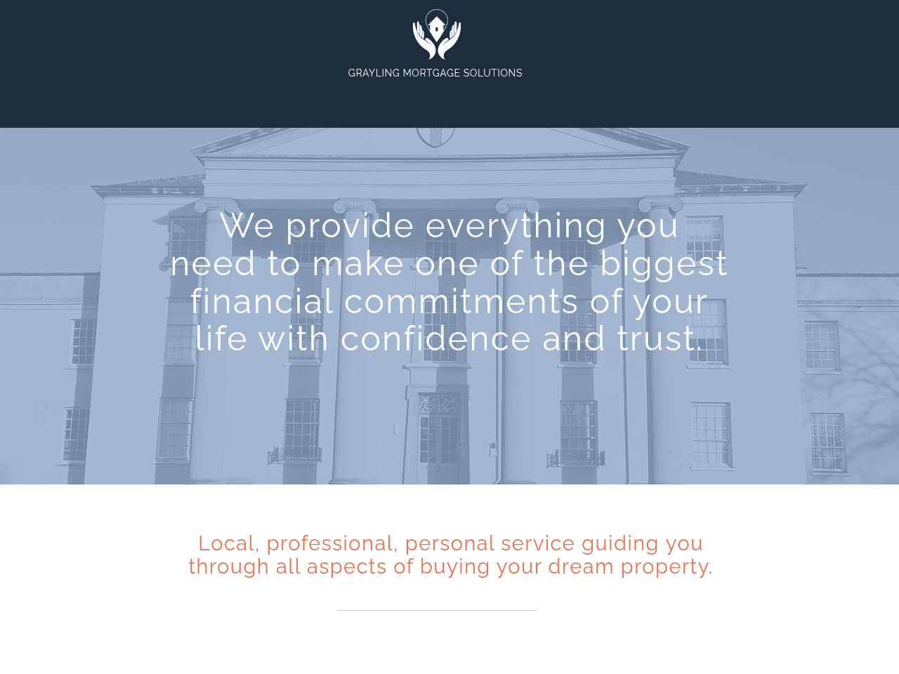 Grayling Mortgage Solutions website preview