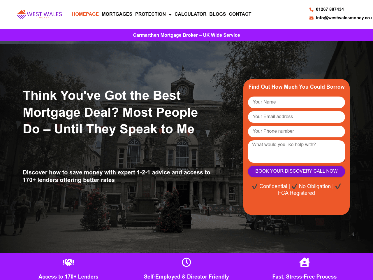 West Wales Money website preview