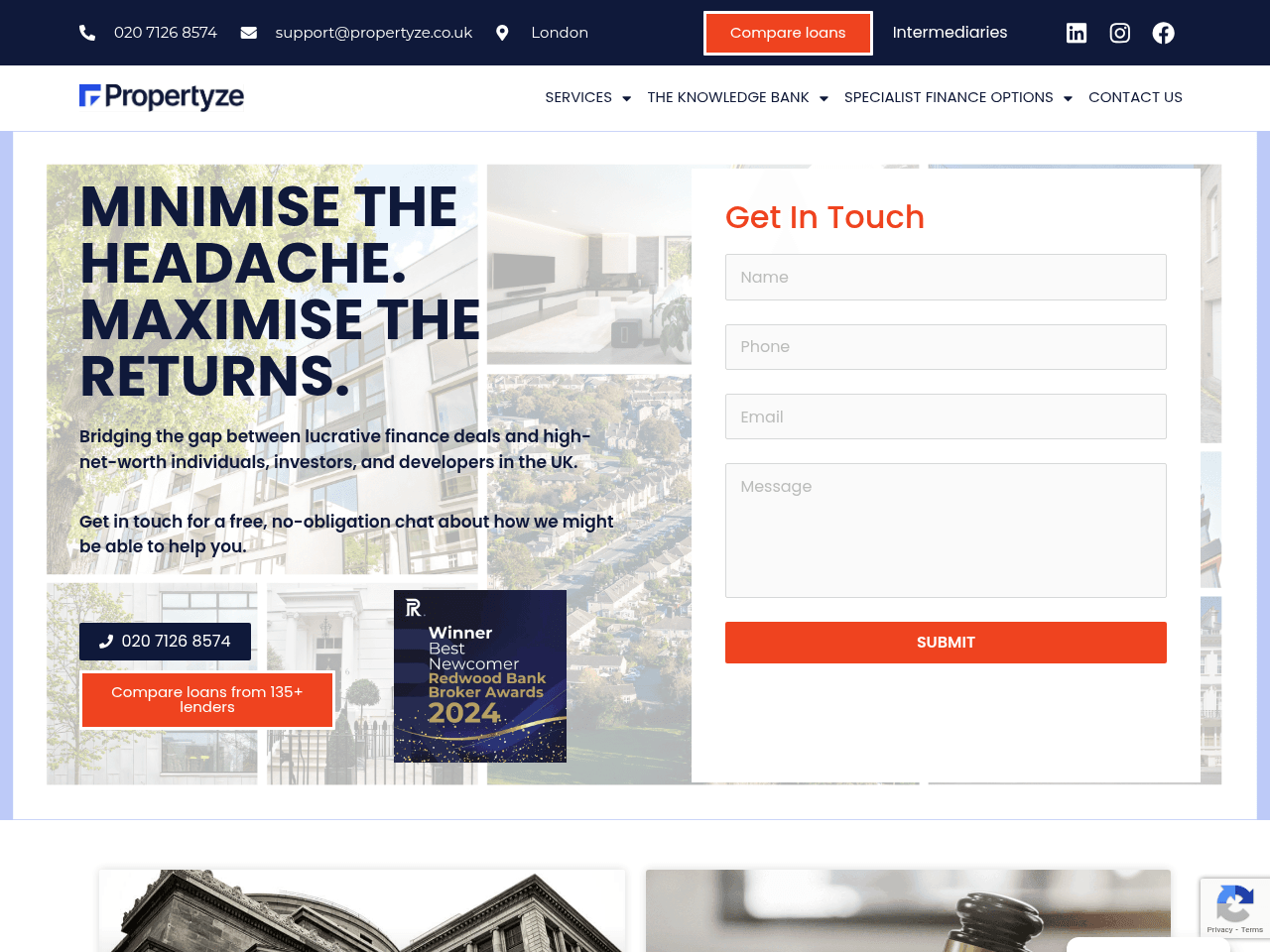 Propertyze website preview