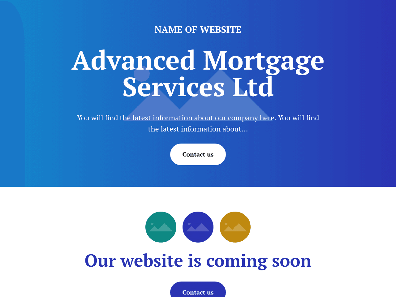 Advanced Mortgage Services Ltd website preview
