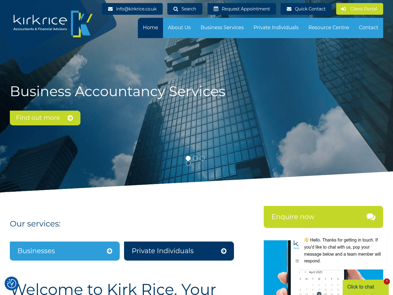 Kirk Rice website preview