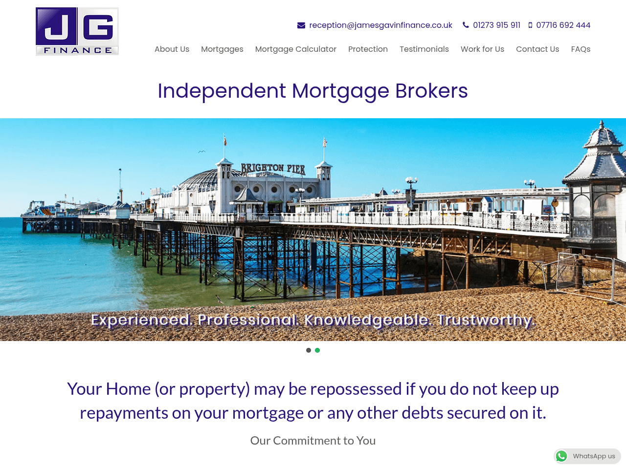 James Gavin Finance website preview