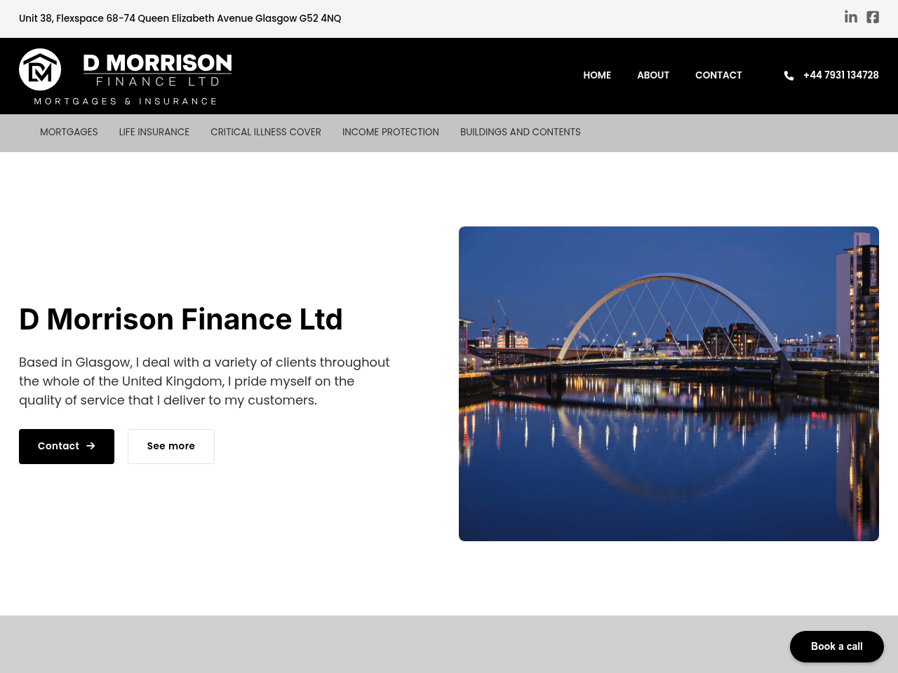 D Morrison Finance website preview