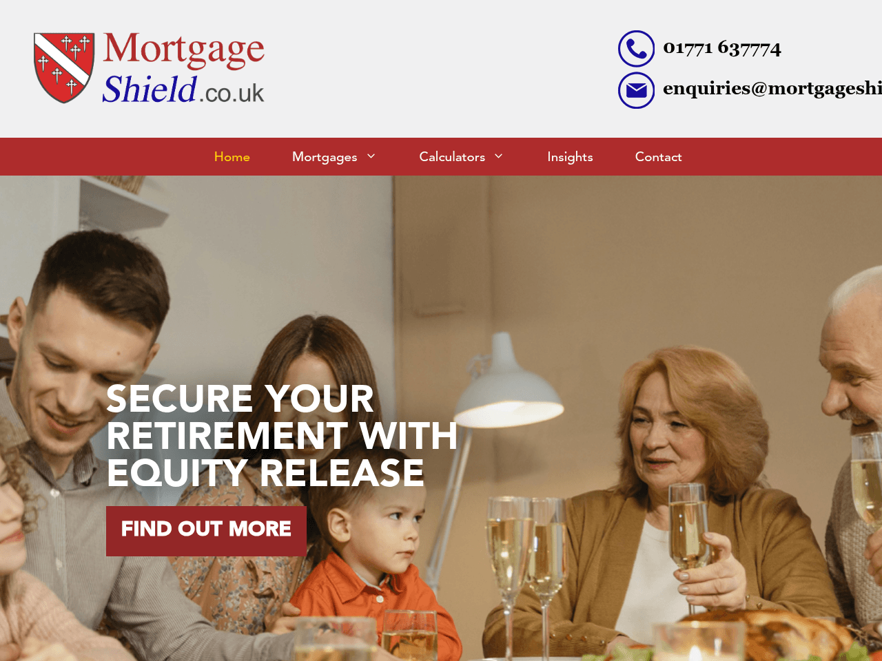 Mortgageshield website preview
