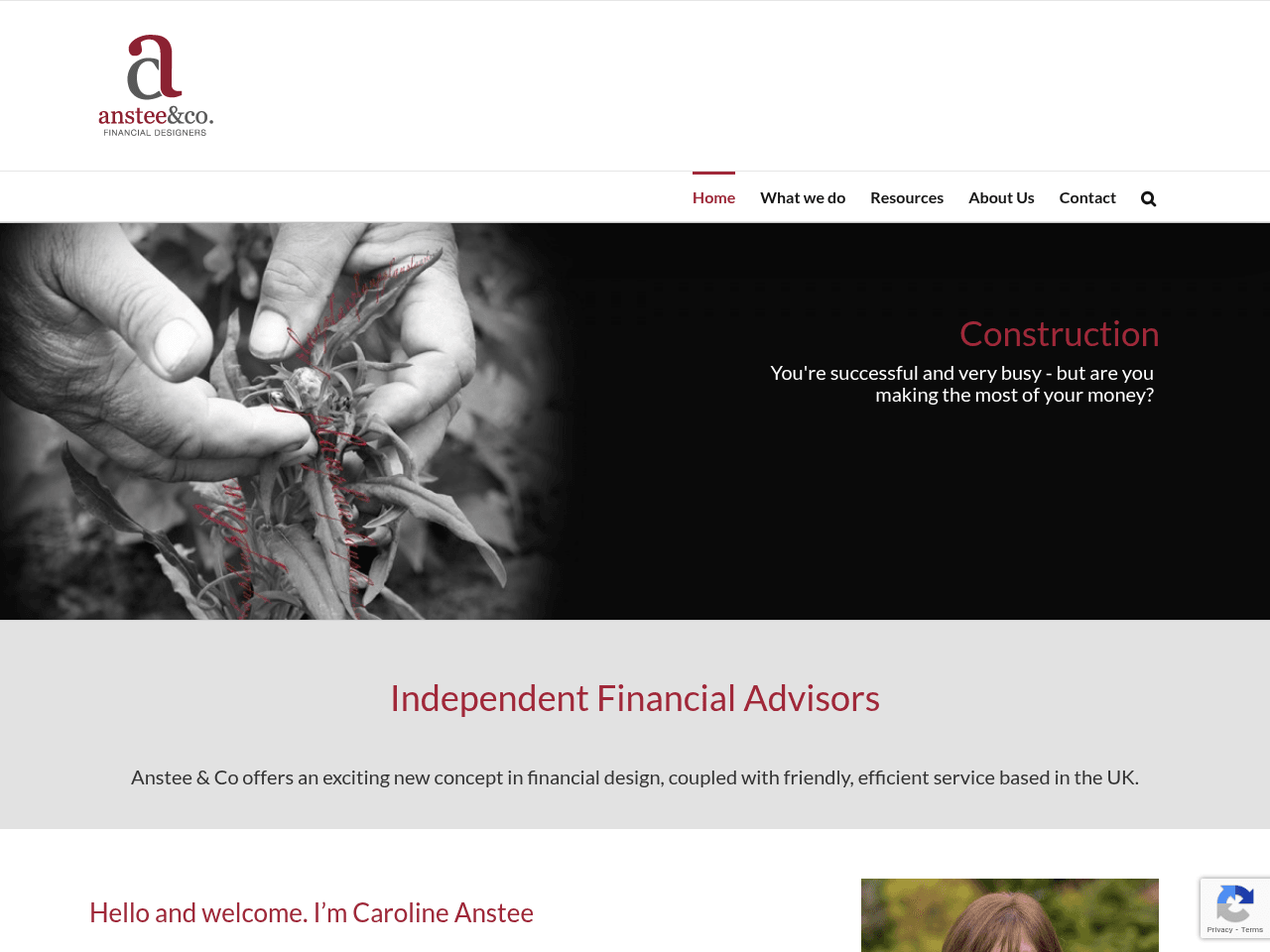 Independent Financial Advisors website preview