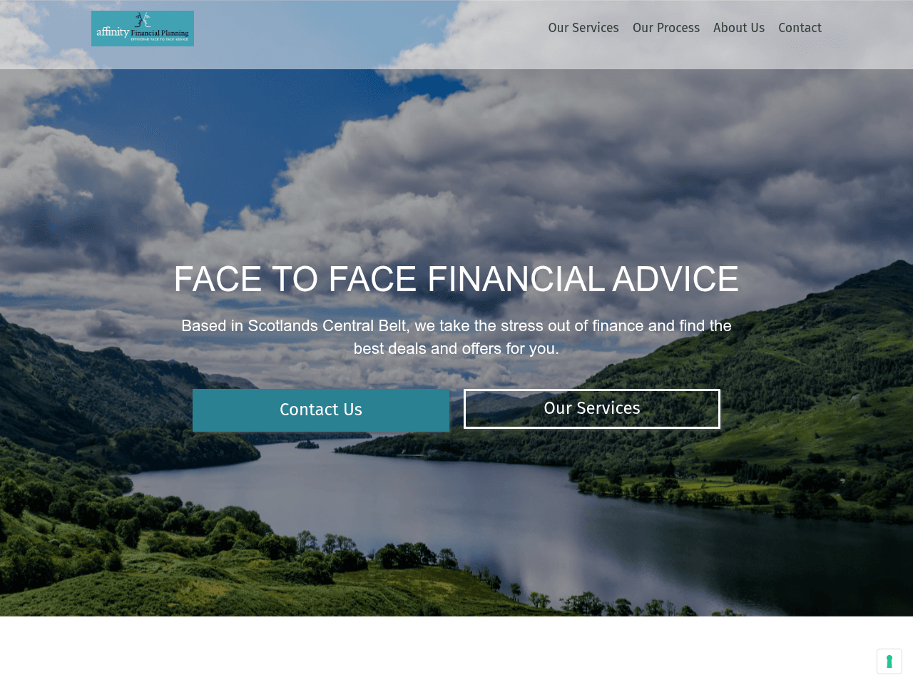 Affinity Financial Planning website preview