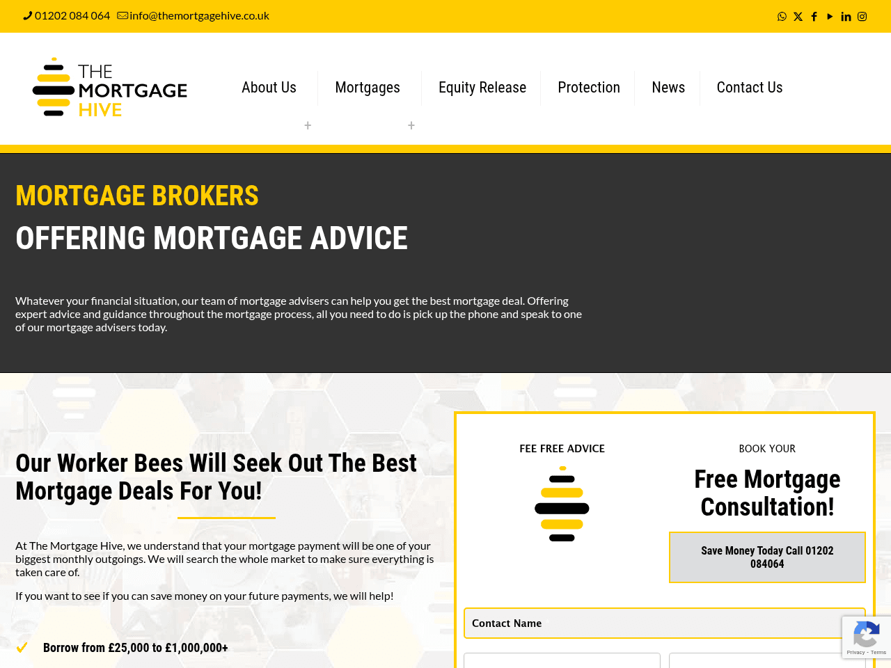 The Mortgage Hive website preview