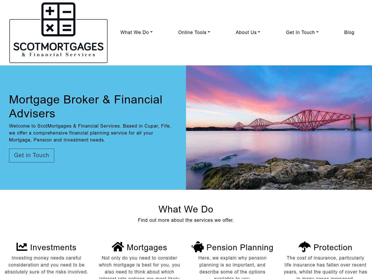 ScotMortgages & Financial Services website preview
