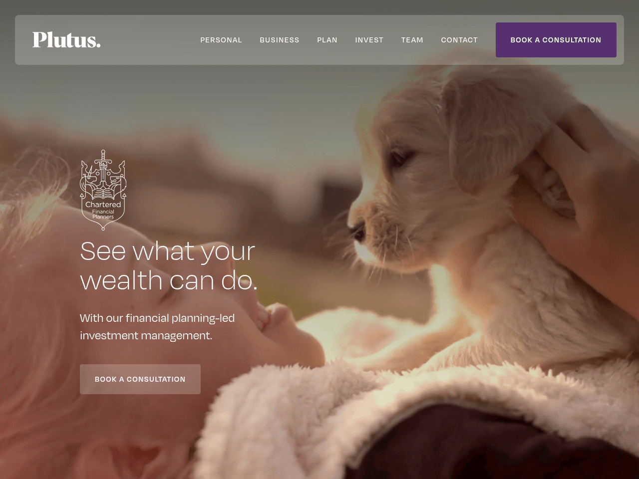 Plutus Wealth Management website preview