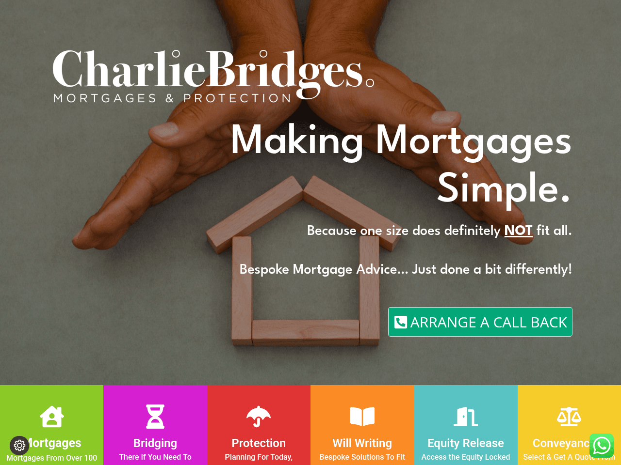 Charlie Bridges Mortgages & Protection website preview