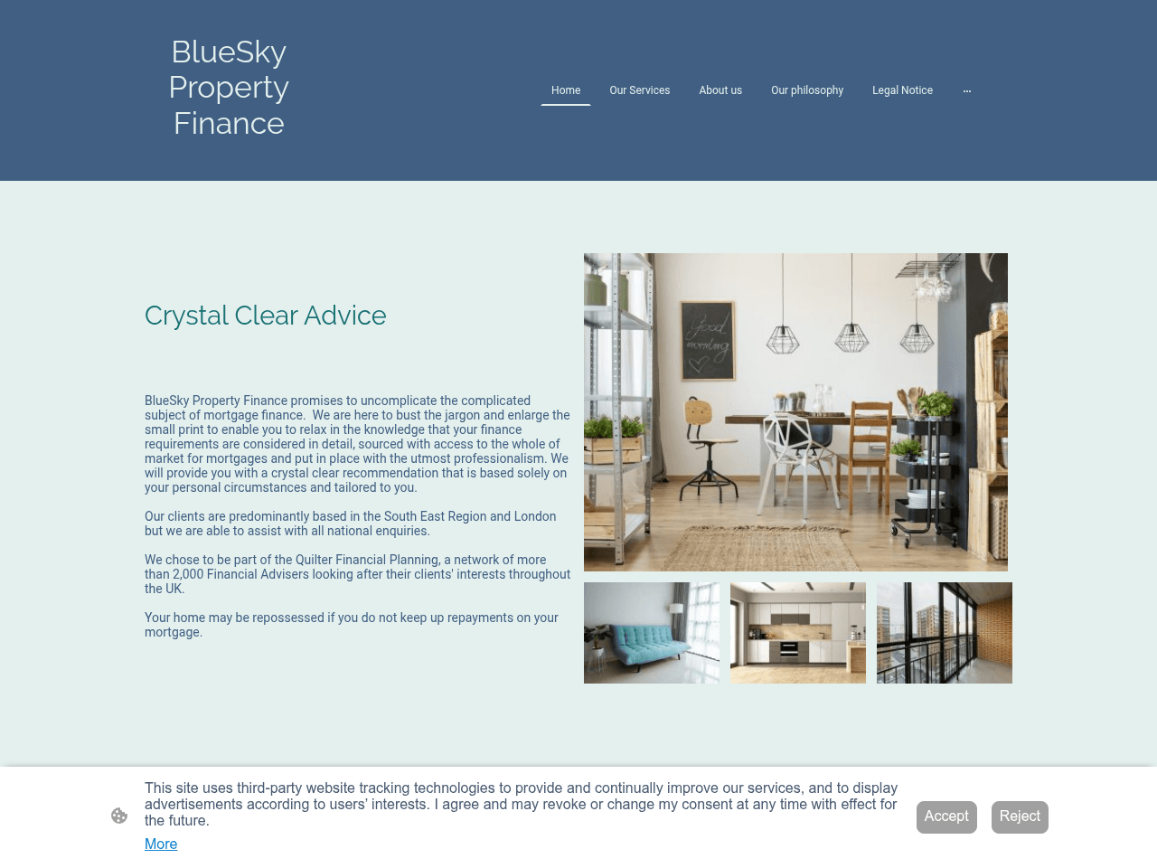BlueSky Property Finance website preview