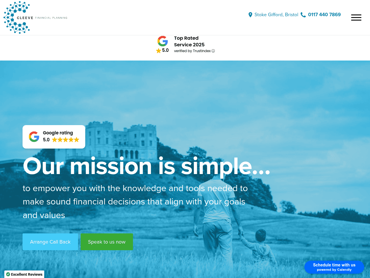 Cleeve Financial Planning website preview