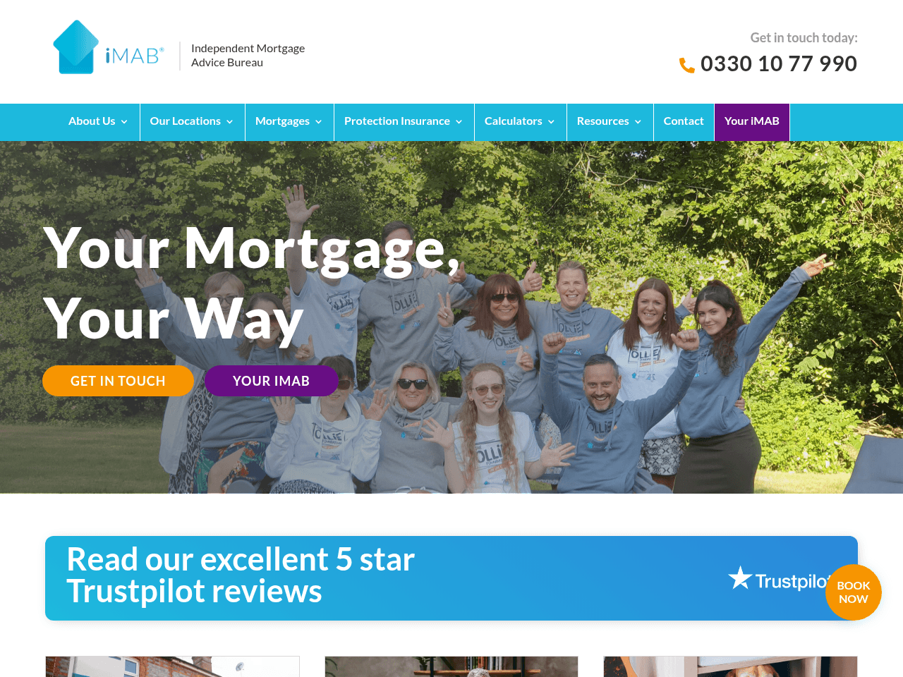 Independent Mortgage Advice Bureau website preview
