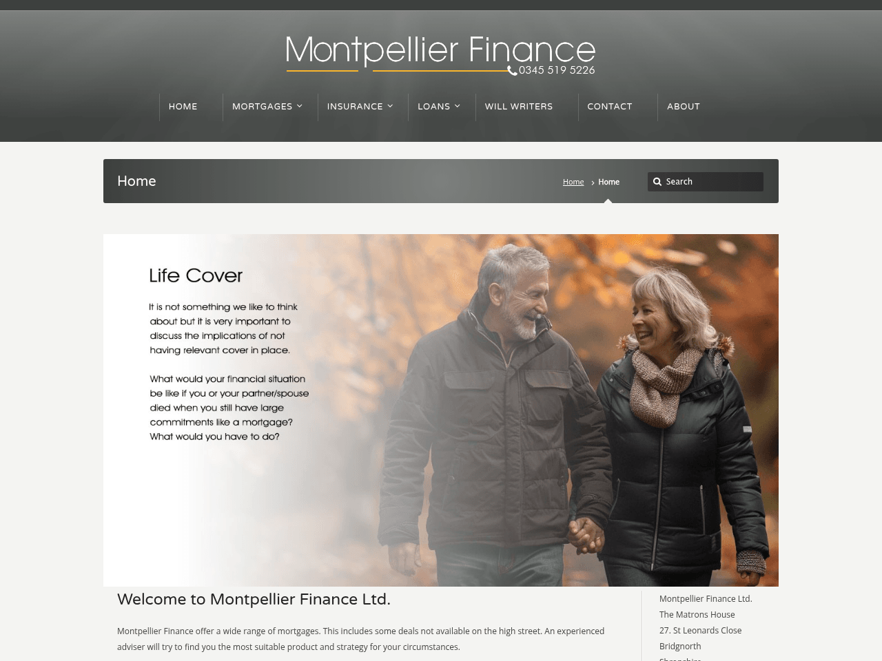 Montpellier Finance website preview