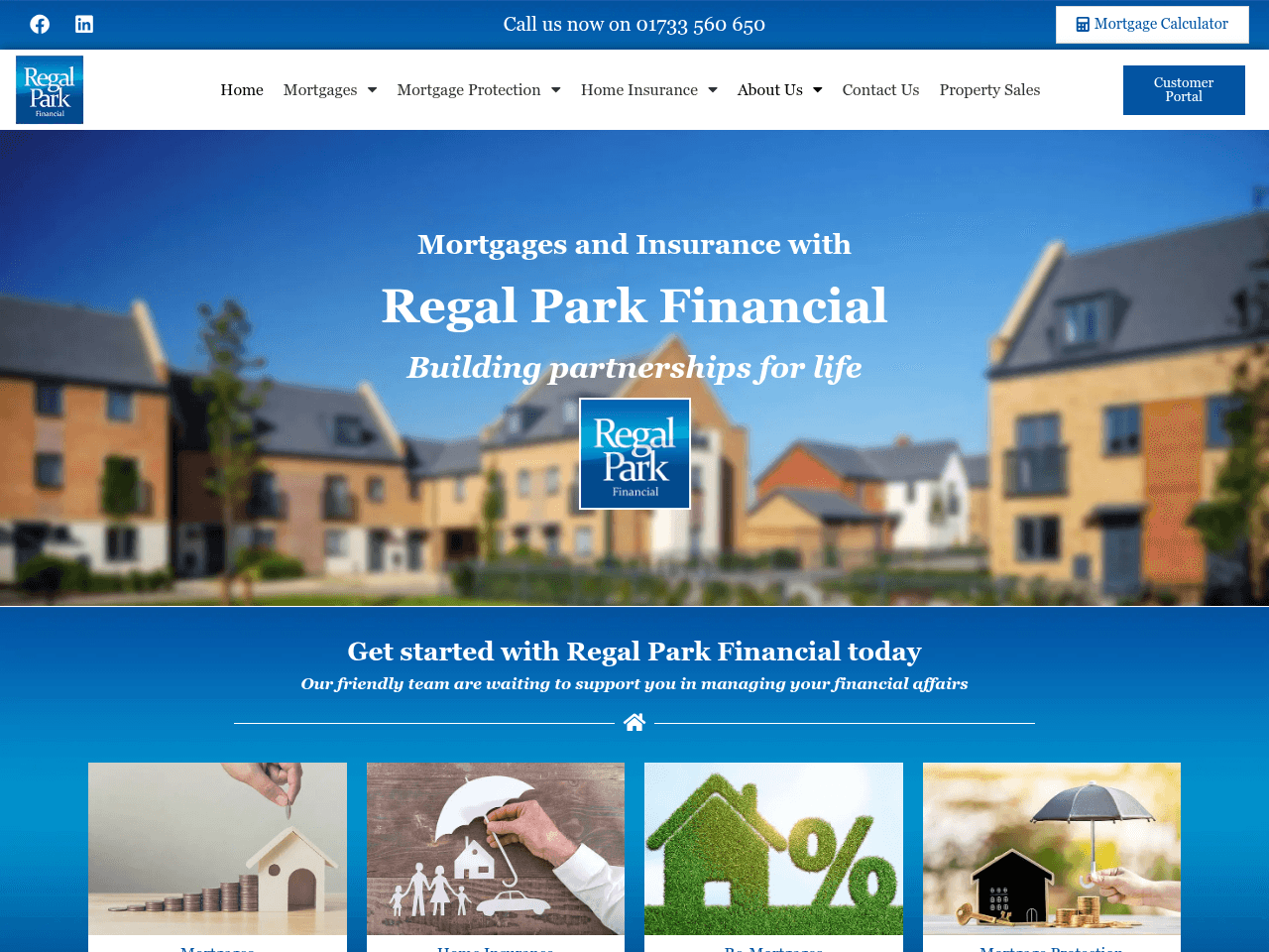 Regal Park Financial website preview