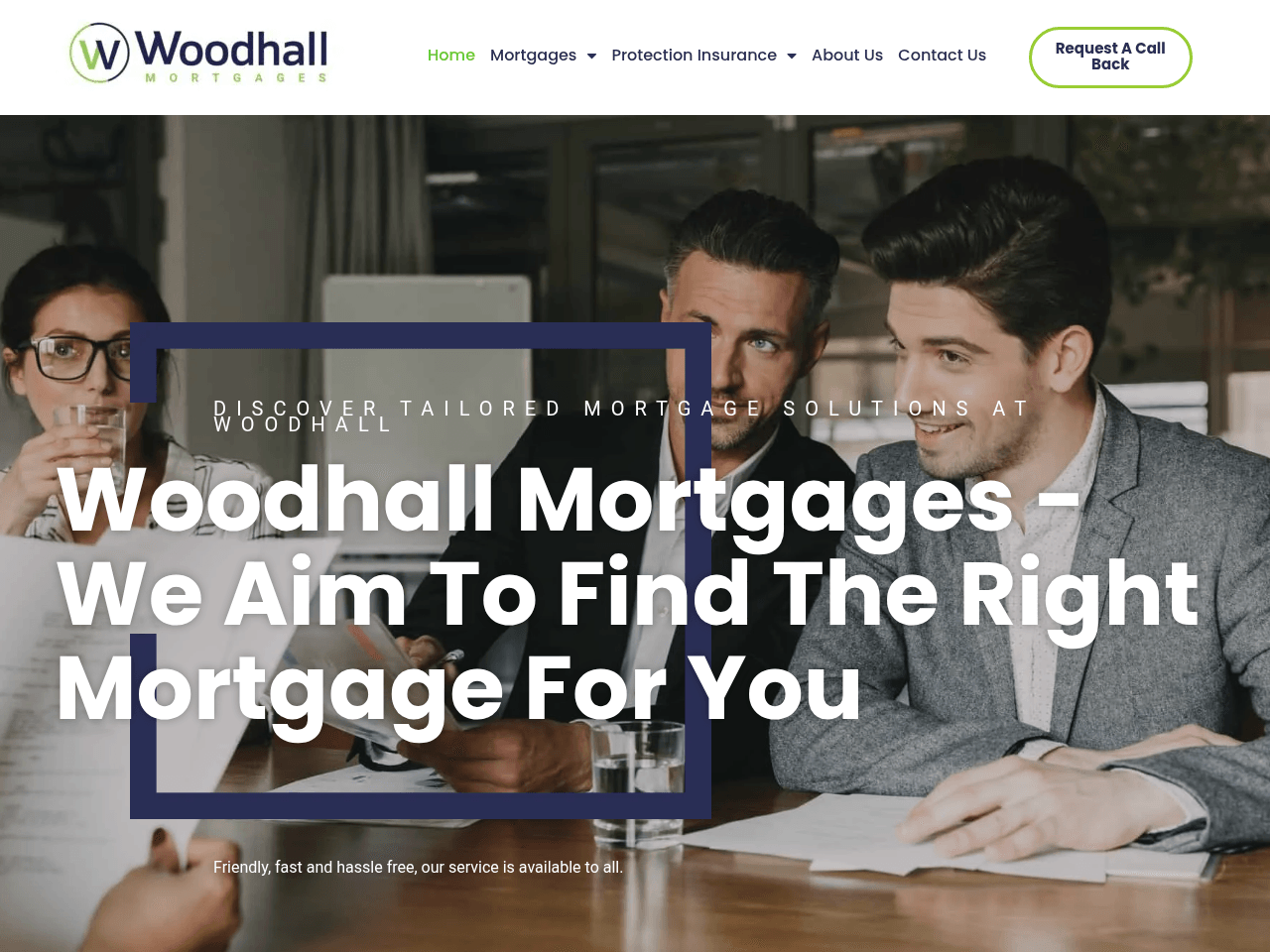 Woodhall Mortgages website preview