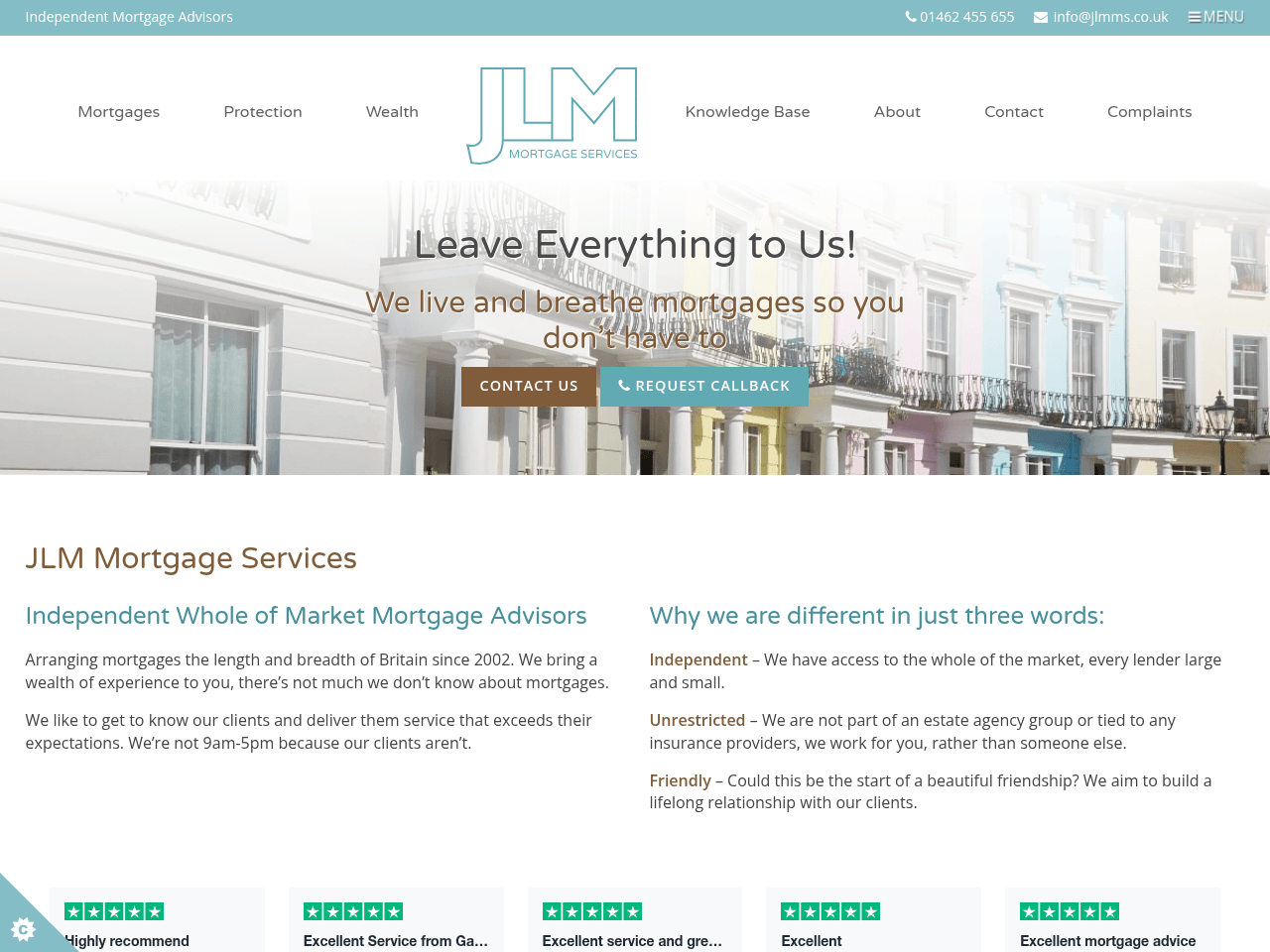 JLM Mortgage Services website preview