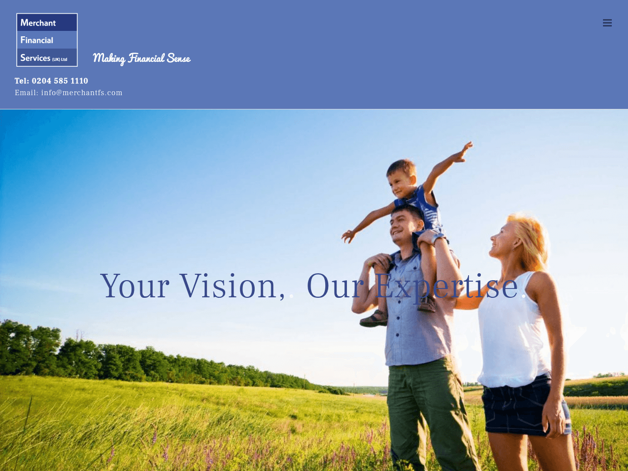 Merchant Financial Services website preview