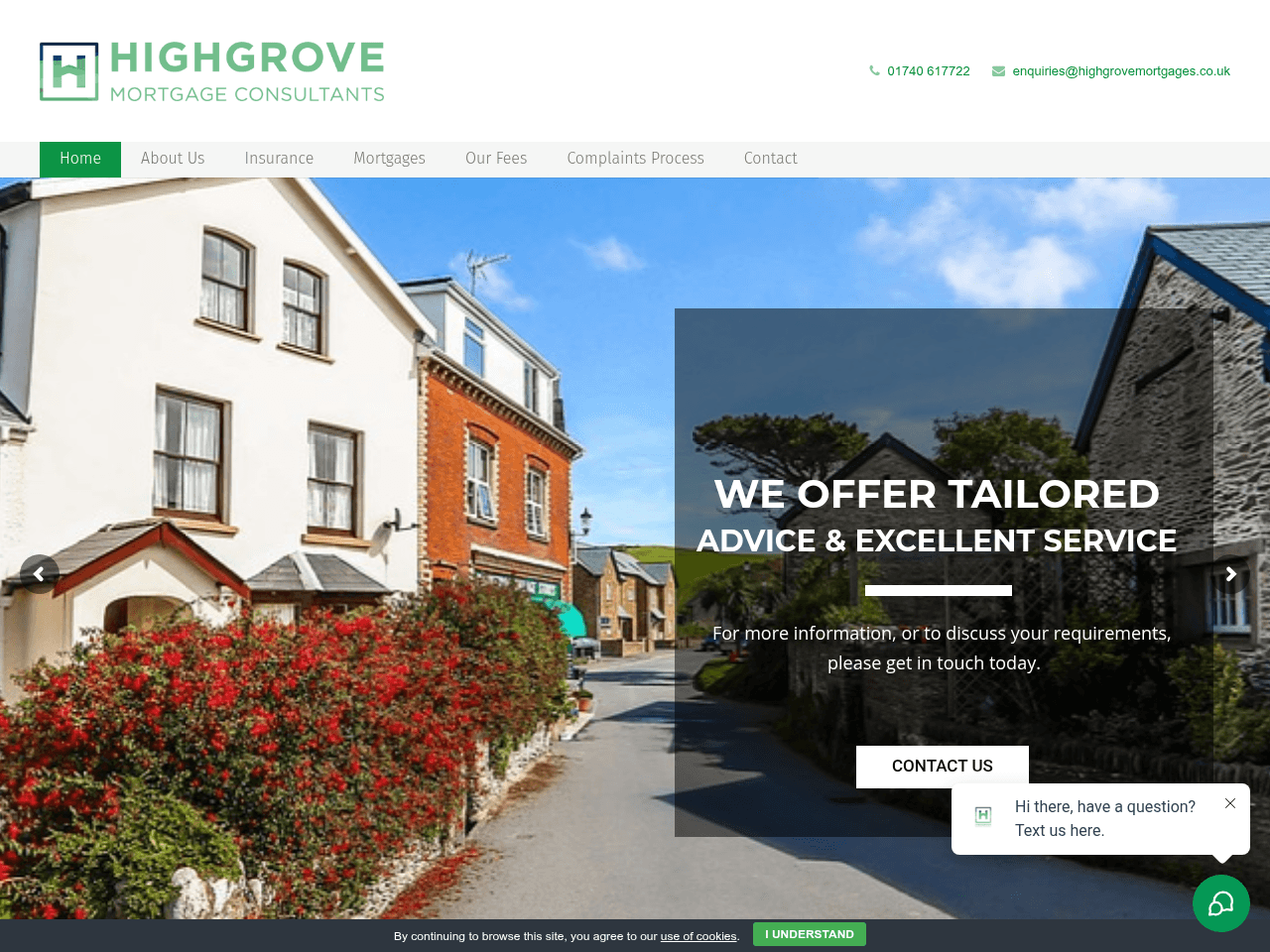 Highgrove Mortgages website preview