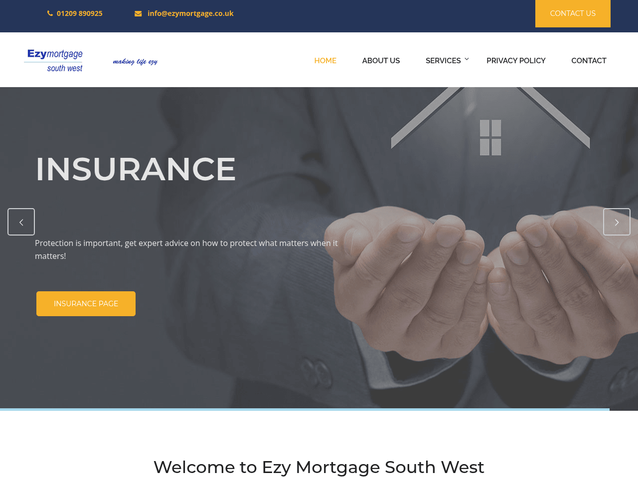 Ezymortgage South West website preview