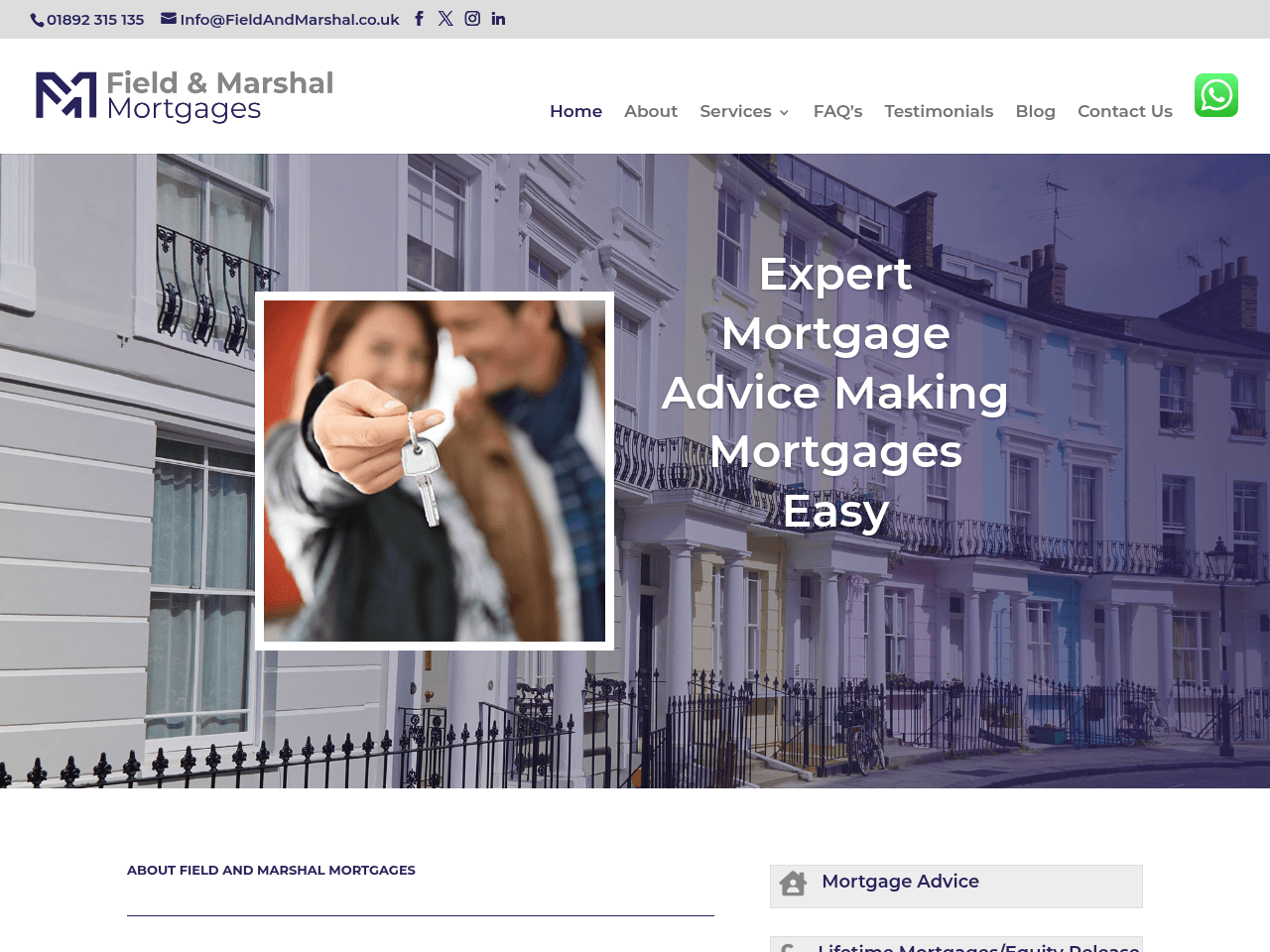 Field and Marshal Mortgages website preview