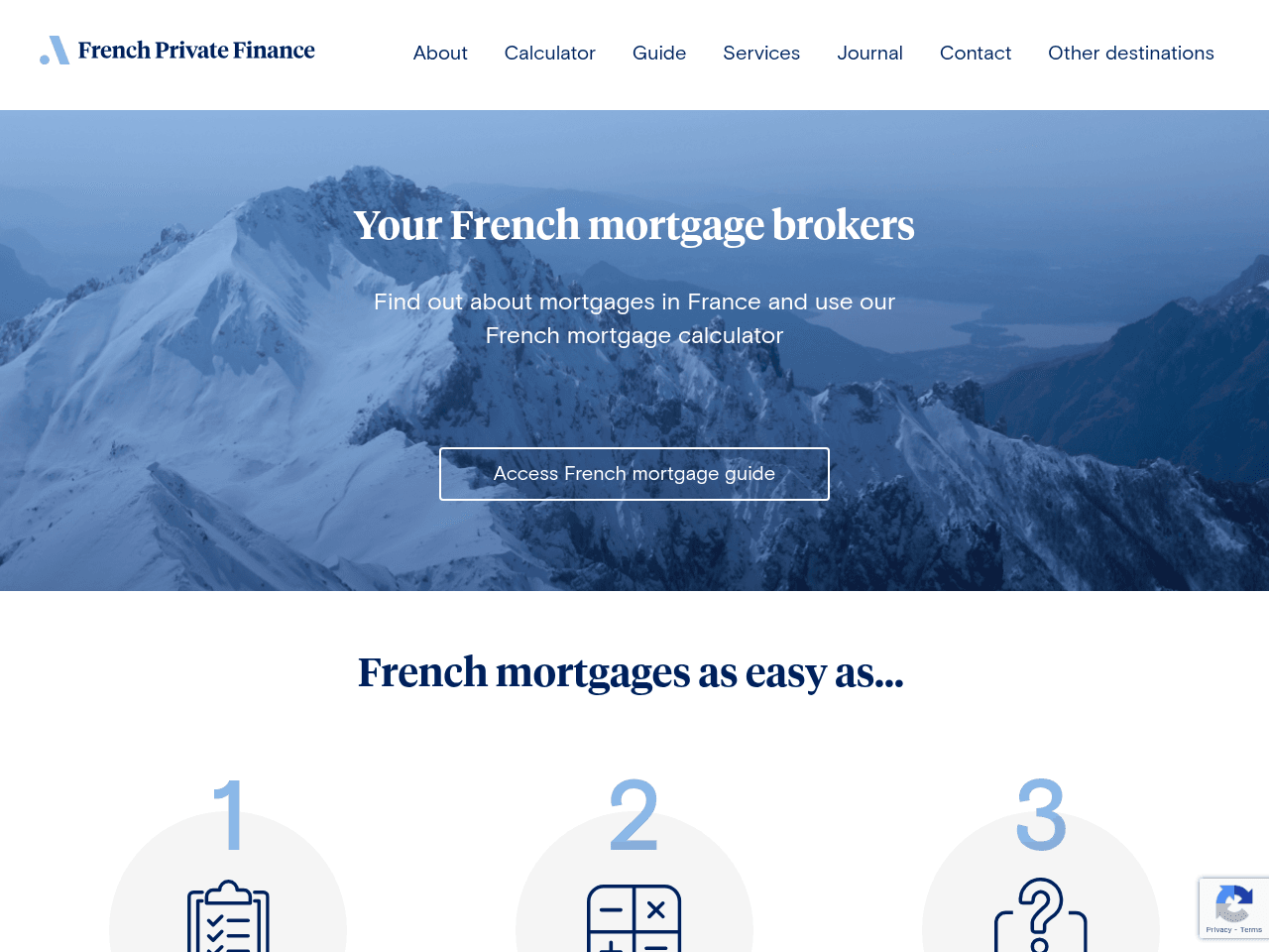 French Private Finance website preview