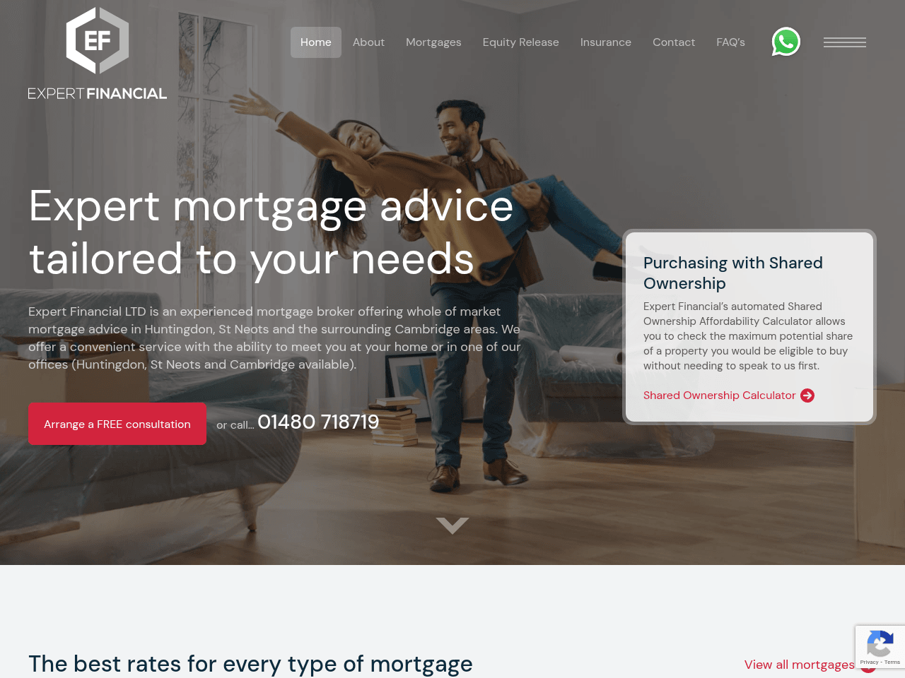 Expert Financial website preview
