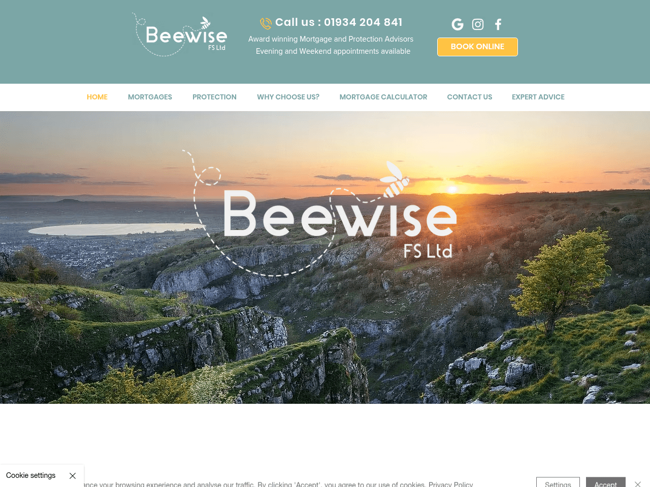 Beewise FS website preview