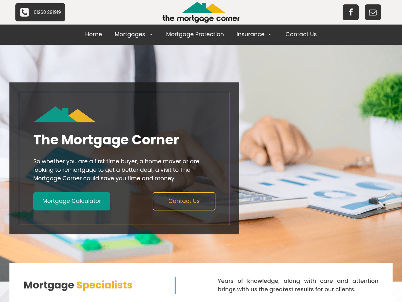 The Mortgage Corner website preview