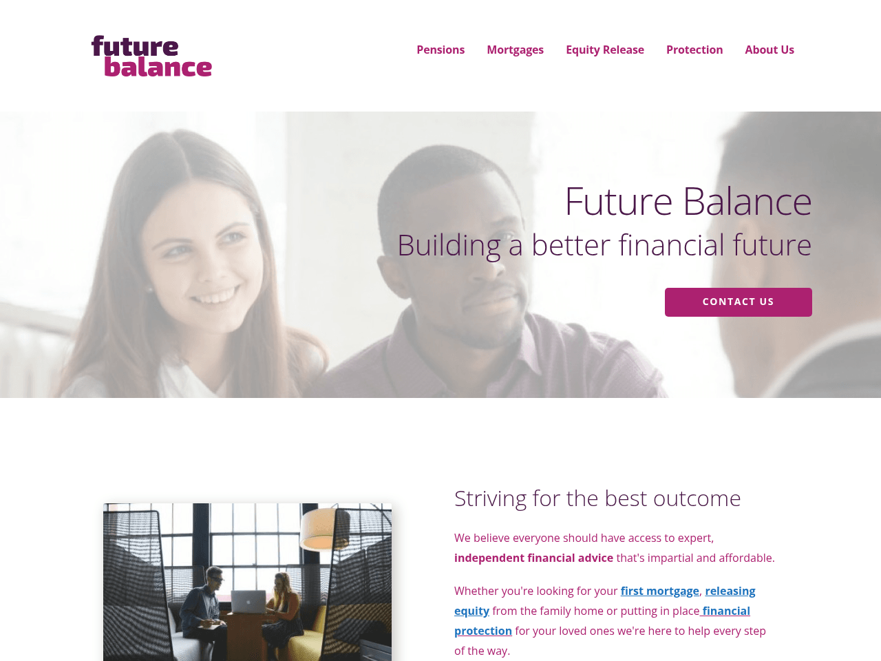 Future Balance website preview