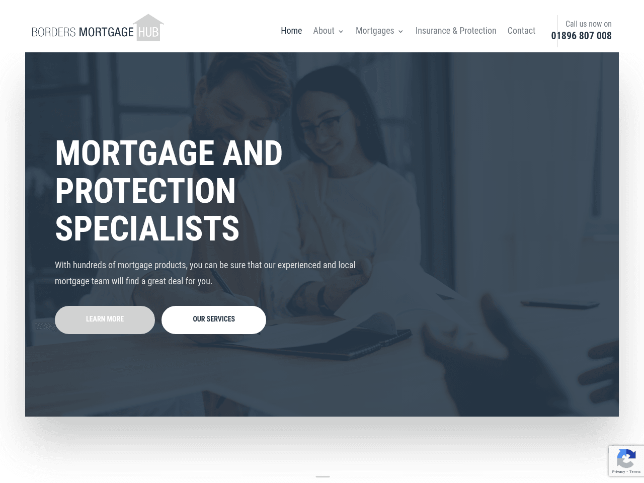 Borders Mortgage Hub website preview