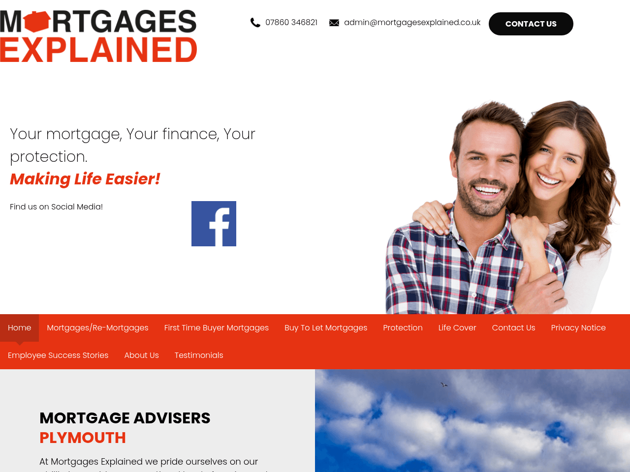 MORTGAGE ADVISERSPLYMOUTH website preview