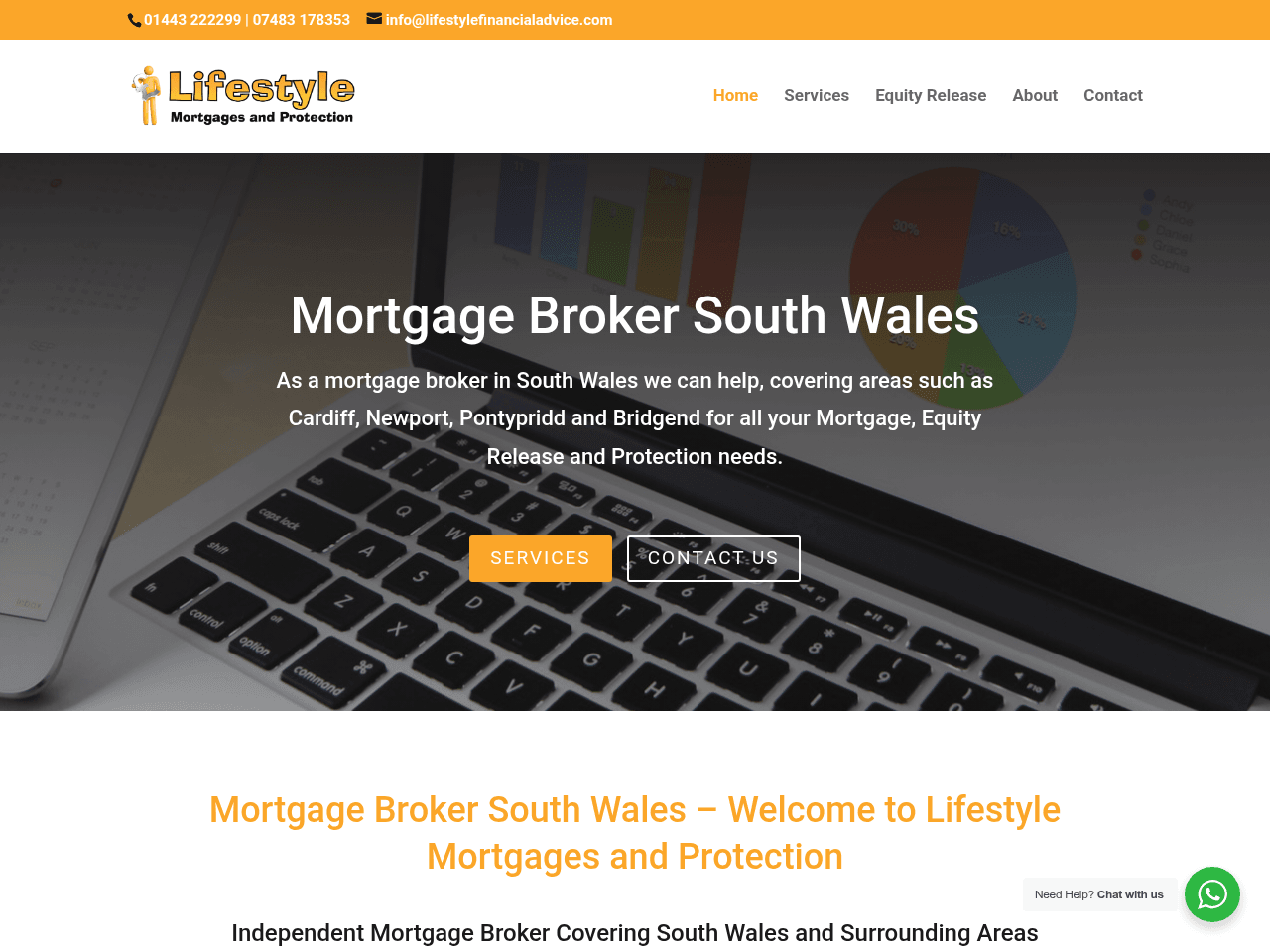 Lifestyle Mortgages and Protection website preview
