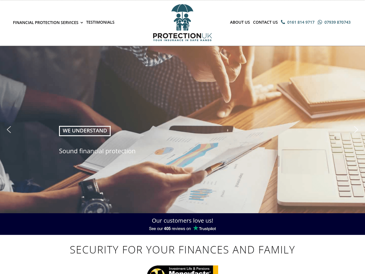 Protection UK website preview