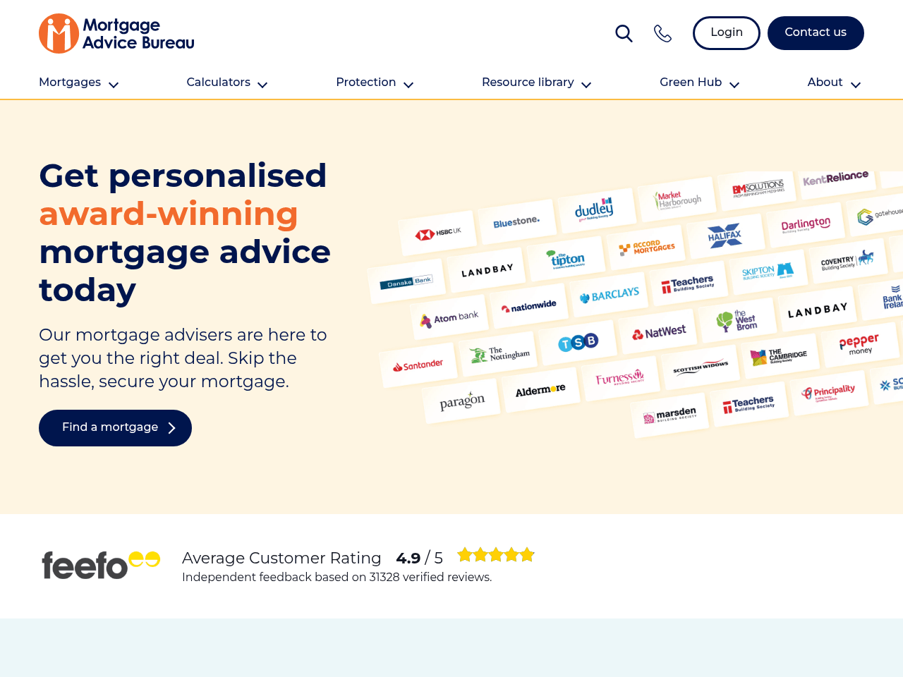 Mortgage Advice Bureau website preview