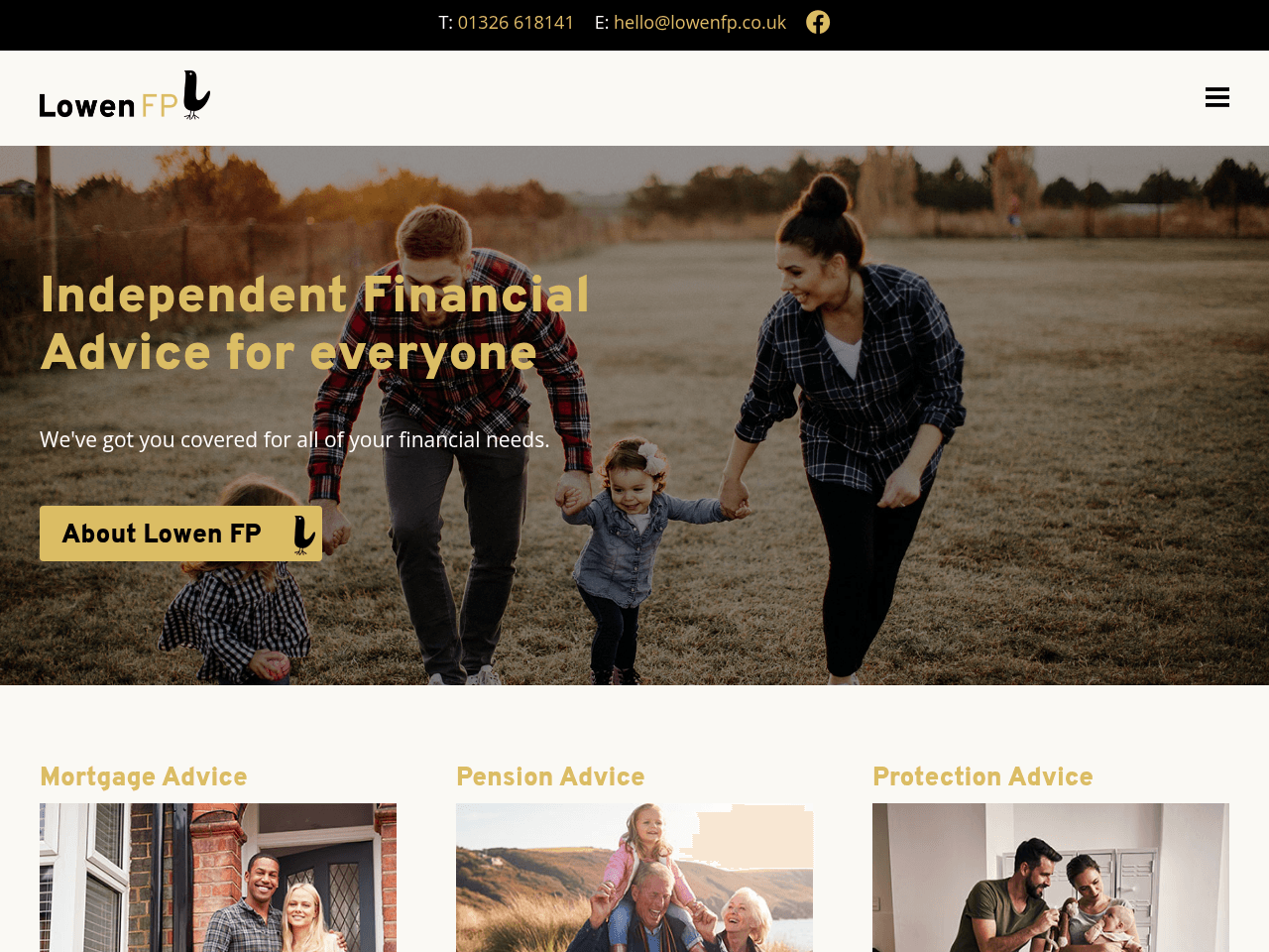 Lowen Financial Planning website preview