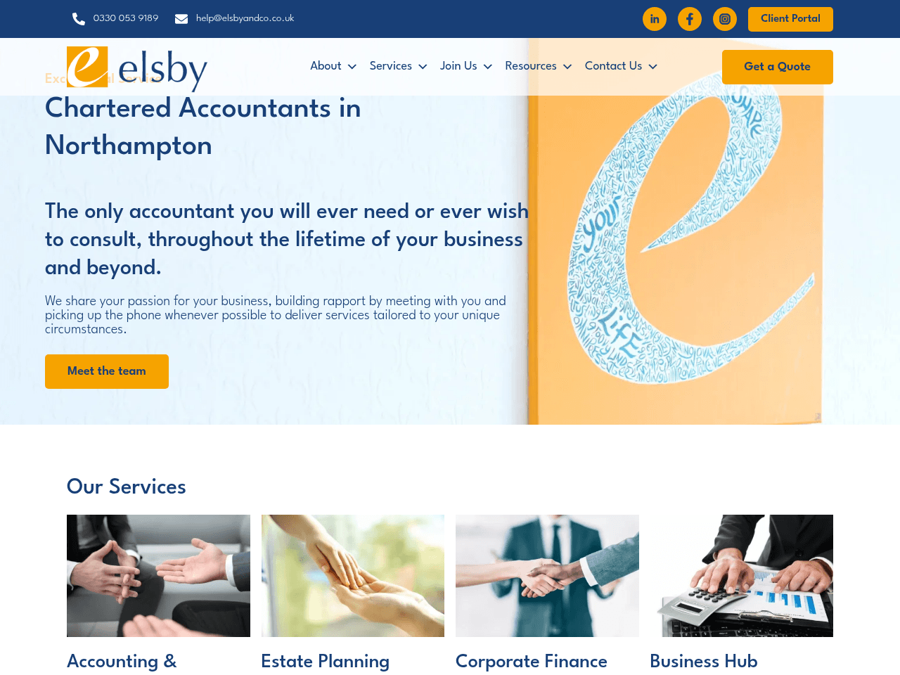 Elsby Wealth Management website preview
