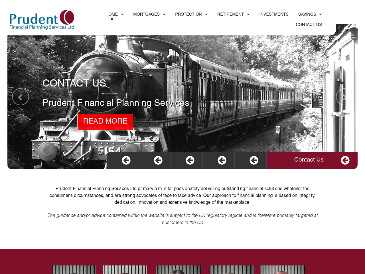 Prudent Financial Planning website preview