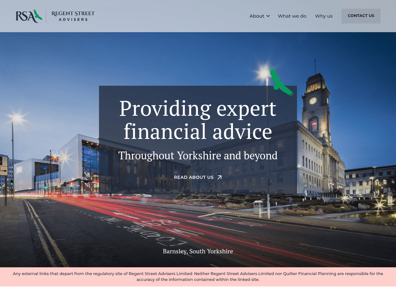 Regent Street Advisers website preview